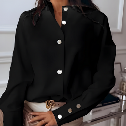 Women's Quilted Button Down Shirt Casual - VibreMode