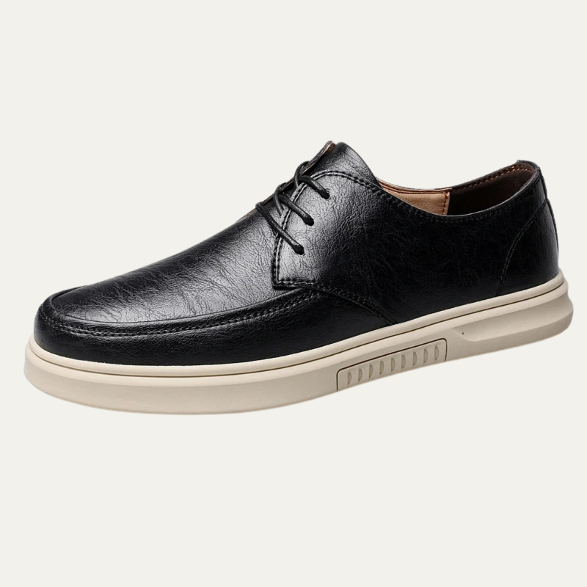 Alderwood Men's Leather Sneakers Lace Up Comfortable - VibreMode