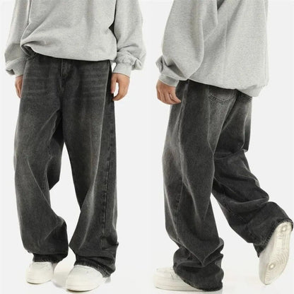 Men's Straight Leg Wide Jeans
