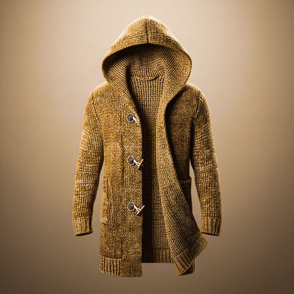 Warm Woolen Hoodie Cardigan Sweater - VibreMode