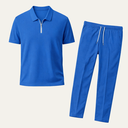 Men's Short Sleeve And Pants Set Relaxed Fit - VibreMode