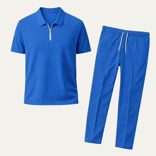 Men's Short Sleeve And Pants Set Relaxed Fit - VibreMode