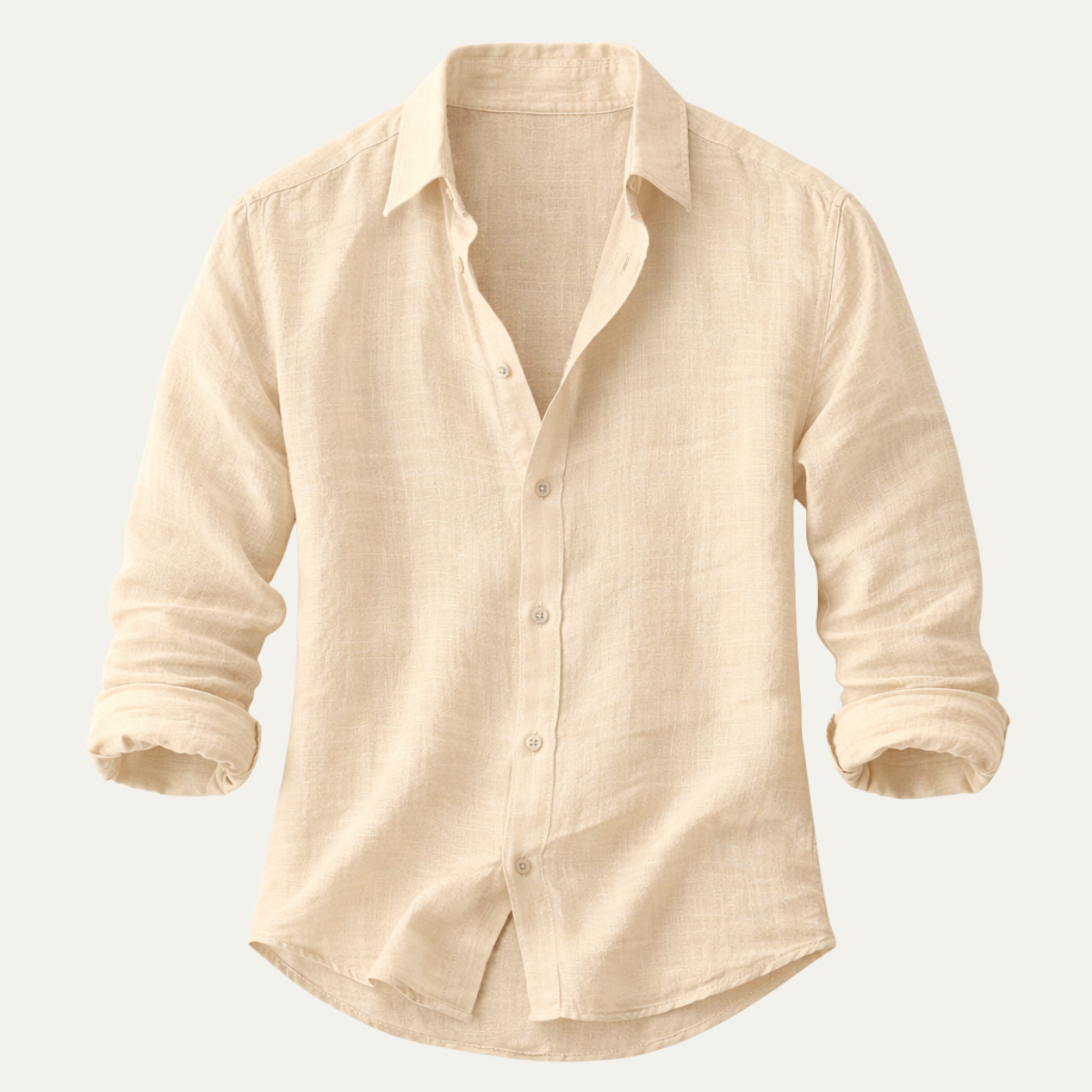 Men's Cotton Linen Beach Shirt - VibreMode