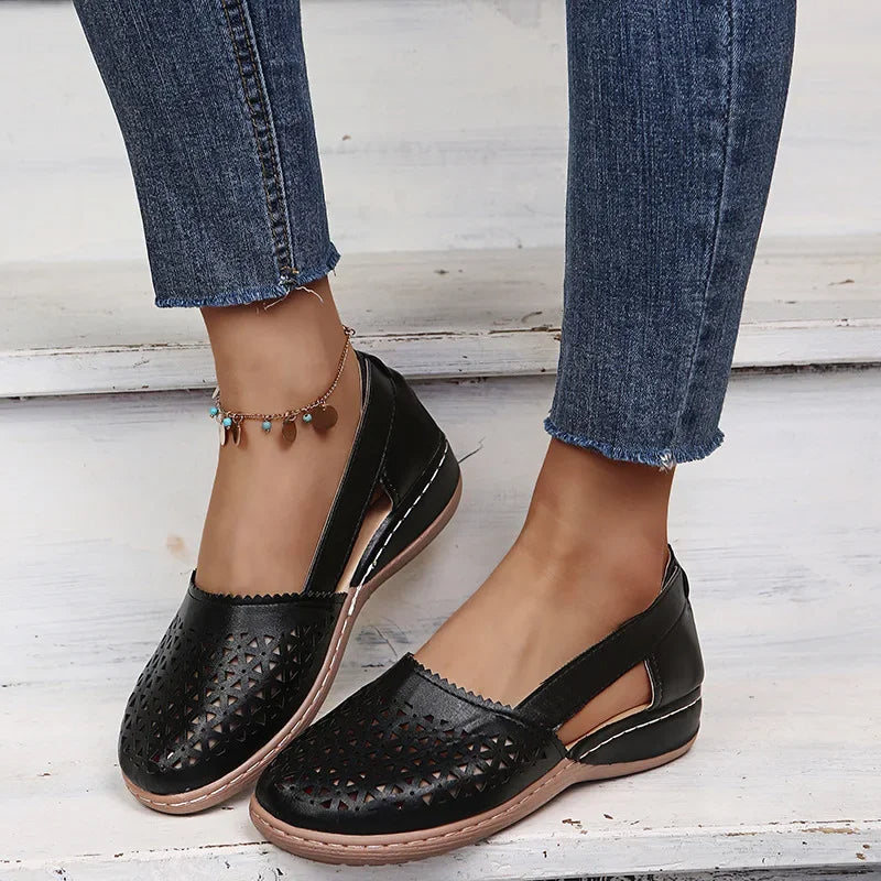 Womens Slip On Wedge Sandals