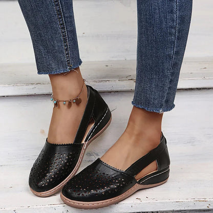Womens Slip On Wedge Sandals