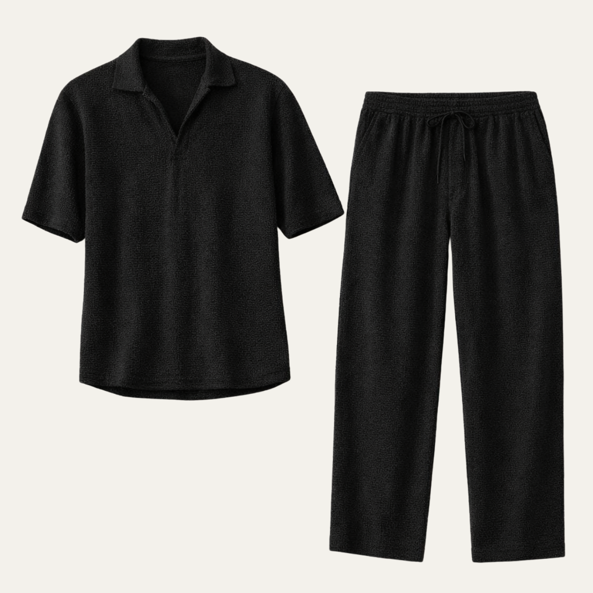 Men's Relaxed Fit Summer Shirt And Pants Set - VibreMode
