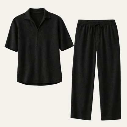 Men's Relaxed Fit Summer Shirt And Pants Set - VibreMode