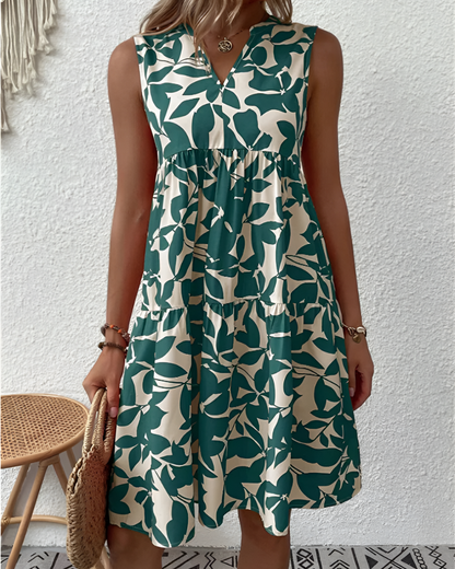 Women's Midi Dress Floral Summer - VibreMode