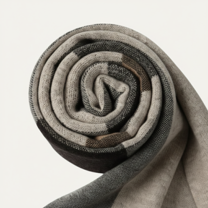 Men's Classic Plaid Scarf Wool Knit