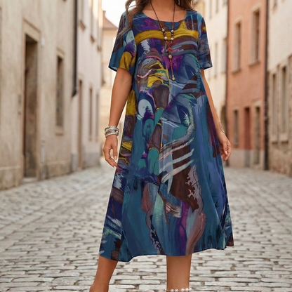 Women’s Boho Midi Casual Summer Dress