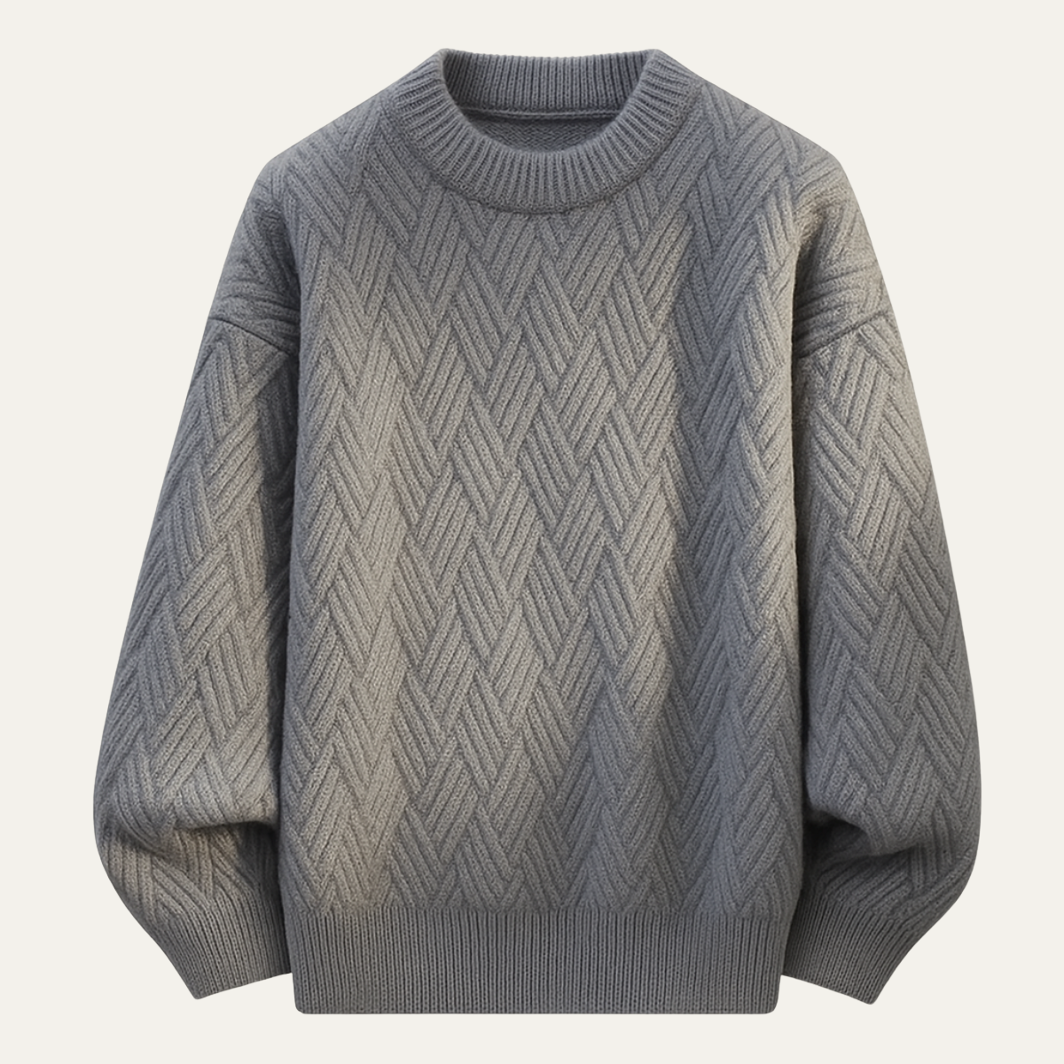 Men's Soft Knitted O-Neck Warm Sweater - VibreMode