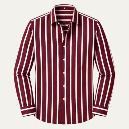 Men's Multicolor Vertical Stripe Casual Shirt - VibreMode