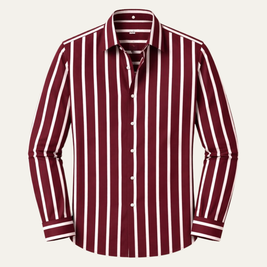 Men's Multicolor Vertical Stripe Casual Shirt - VibreMode