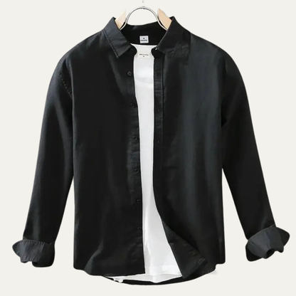 Men's Classic Linen Cotton Shirt - VibreMode