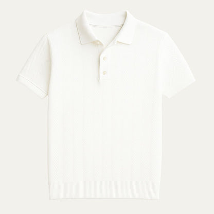 Men's Cotton Polo Vintage Style Shirt - VibreMode