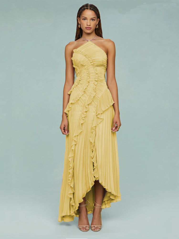 Chic Uneven Hemmed Women's Dress