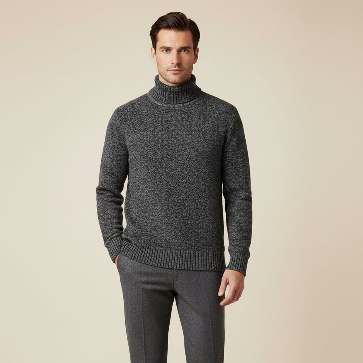 Highclere Men's Merino Turtleneck Sweater