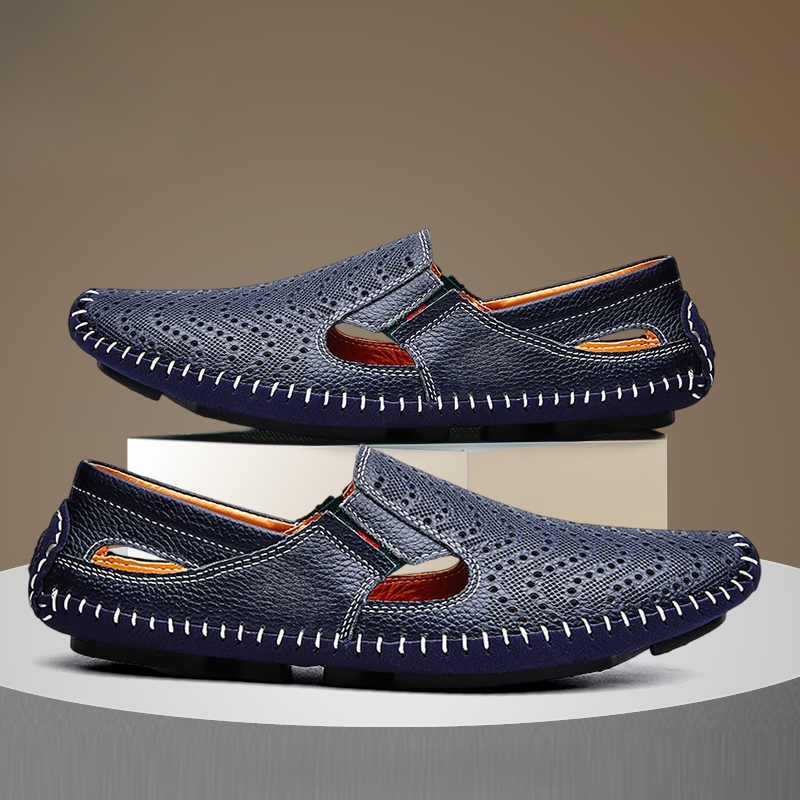 Men's Leather Summer Sandals - VibreMode