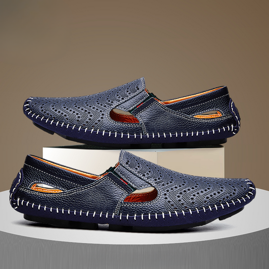 Men's Leather Summer Sandals - VibreMode