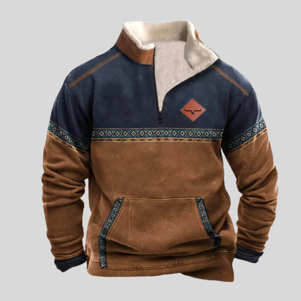 Men's Long-Sleeve Winter Sweater - VibreMode