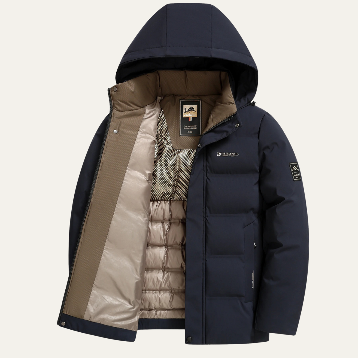 Aosta Men's Thick Cotton Winter Jacket - VibreMode