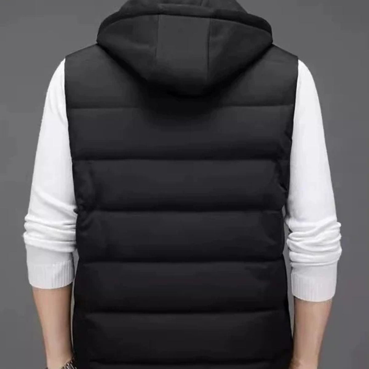 Women's Quilted Hooded Vest Zip Front