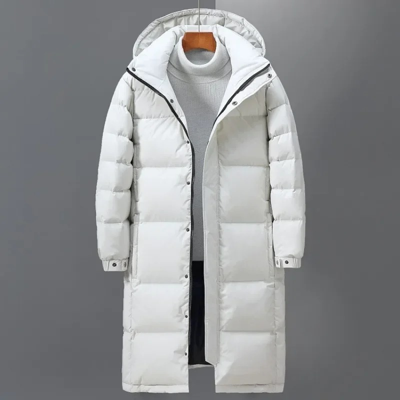 Warm Men's Hooded Down Parka Jacket - VibreMode