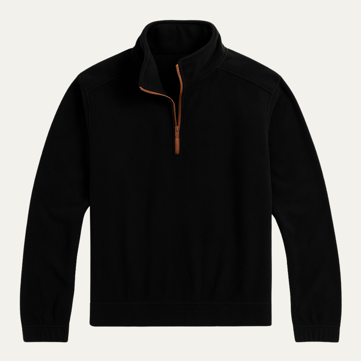 Men's Tactical Fleece Sweater Quarter Zip Stand Collar - VibreMode