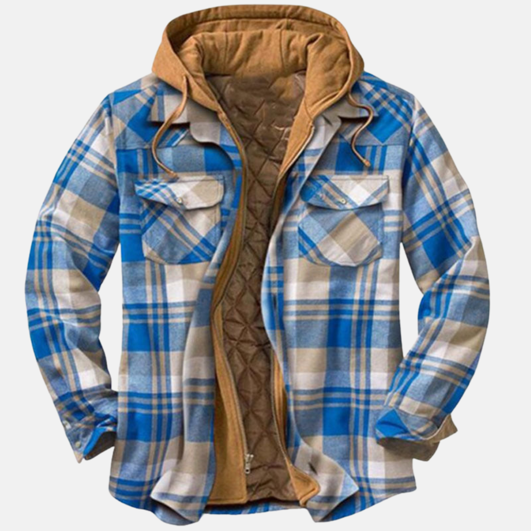 Warm Plaid Men's Flannel Shirt Jacket