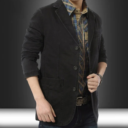 Men's Slim Fit Cotton Blazer Lightweight