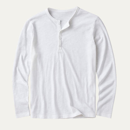 Men's Cotton Long Sleeve Polo Shirt