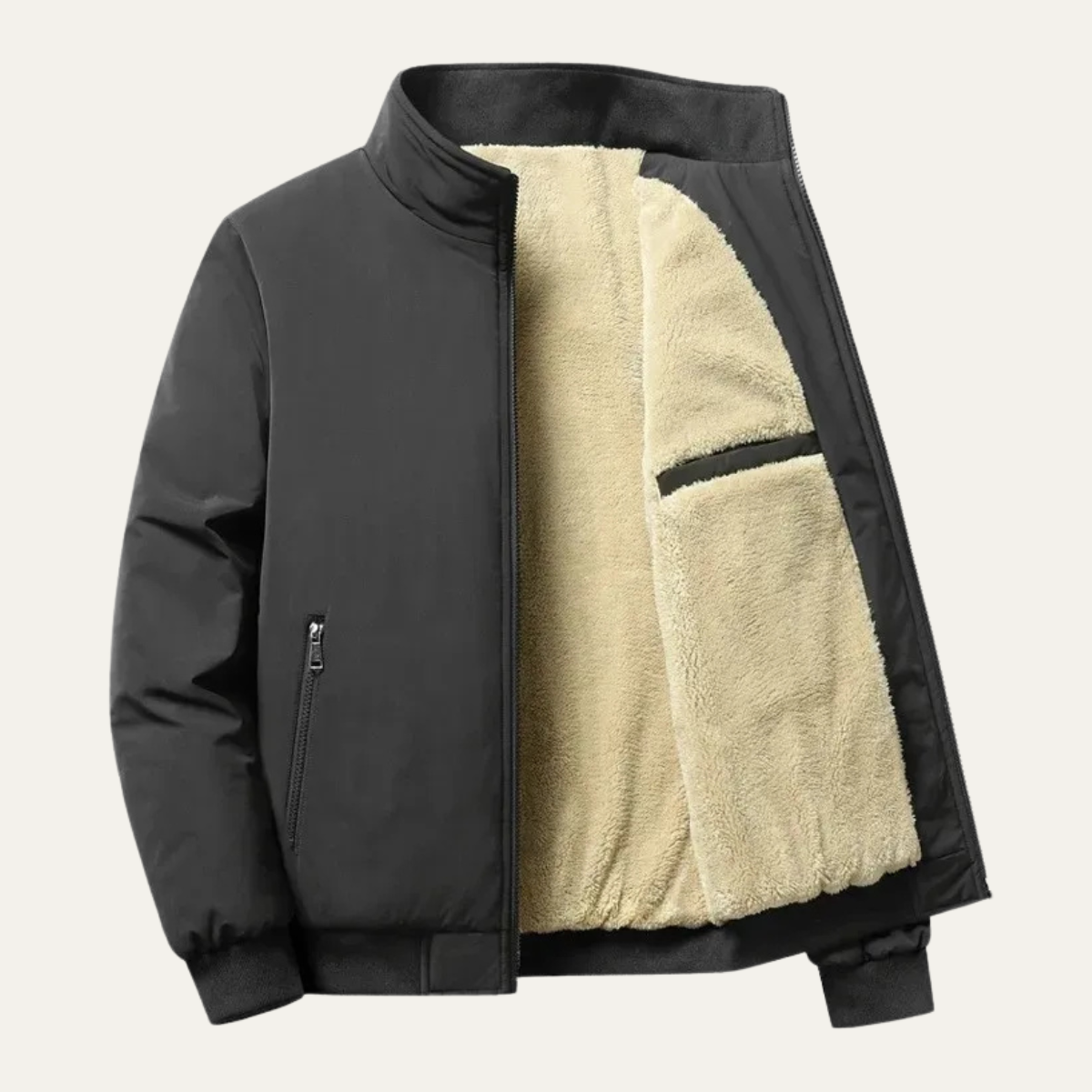 Ashenford Men's Lightweight Zip Up Coat - VibreMode