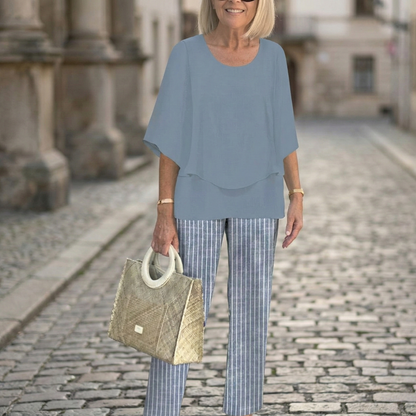 Two Piece Pant Set Loose Fit Women