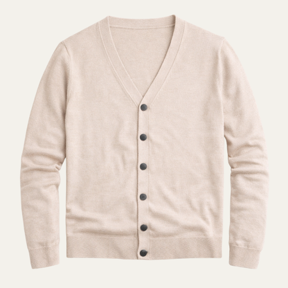 Men's Slim Fit V Neck Knit Cardigan - VibreMode