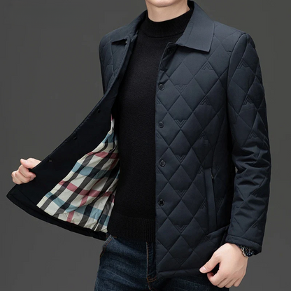 Tomston Mens Diamond Quilted Jacket - VibreMode