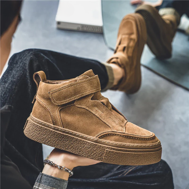 Brunello Men's Suede Leather Sneakers