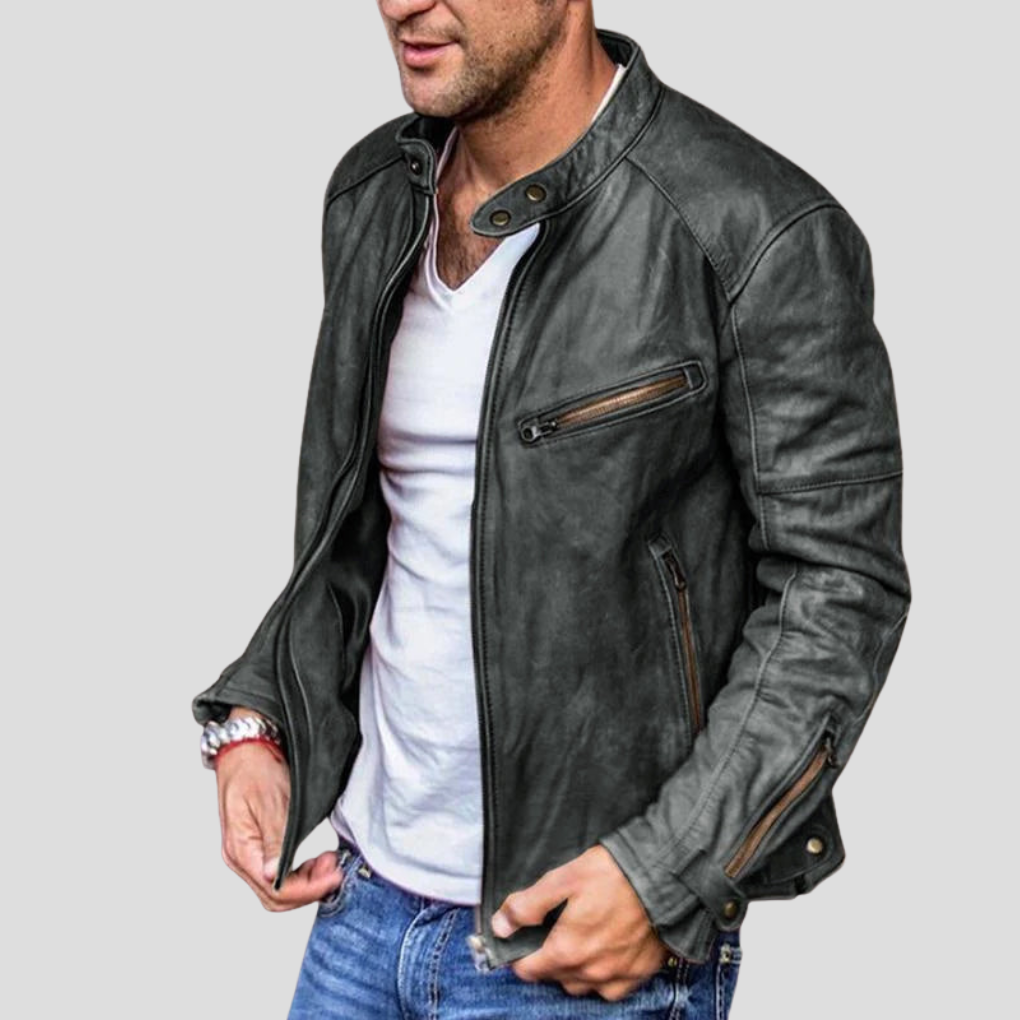 Men's Stand Collar Jacket Everyday Layer - VibreMode