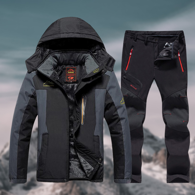 Men's Waterproof Winter Jacket And Pants Set - VibreMode