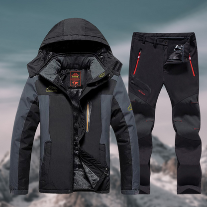 Men's Waterproof Winter Jacket And Pants Set - VibreMode