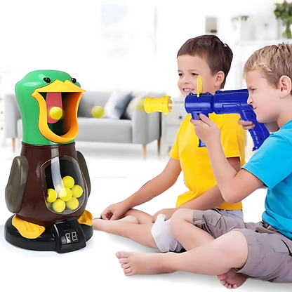 Soft Bullet Game Air Powered Walking Duck with Lights - VibreMode