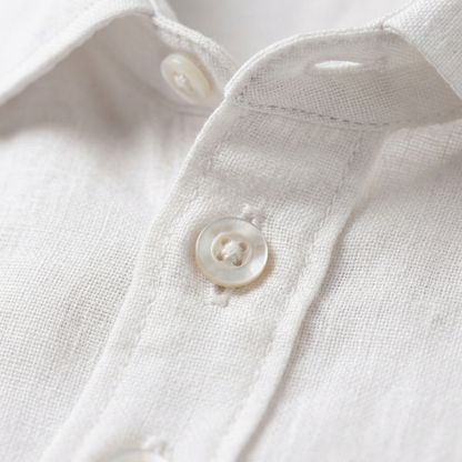 Men's Linen Summer Shirt Lightweight Beige
