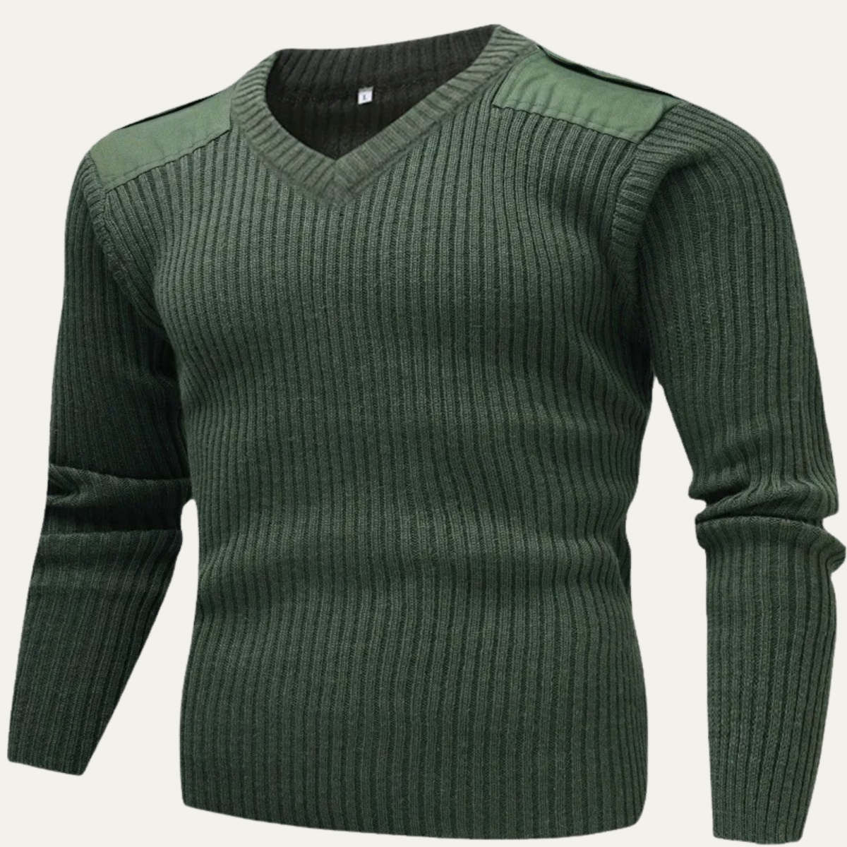 Men's Ribbed V Neck Sweater - VibreMode