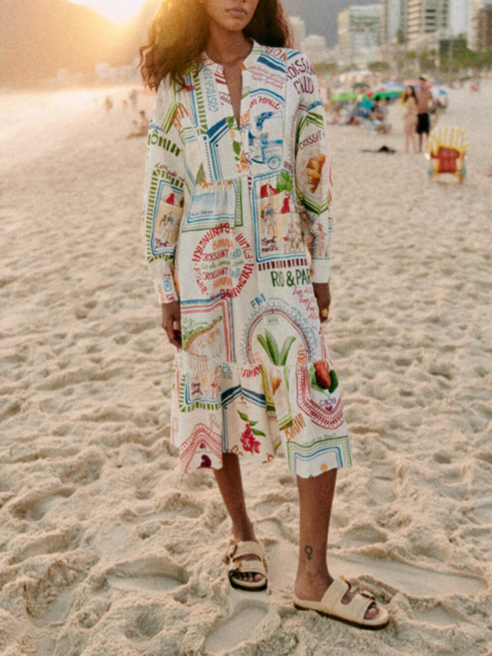 Casual Summer Cotton Blend Dress - VibreMode