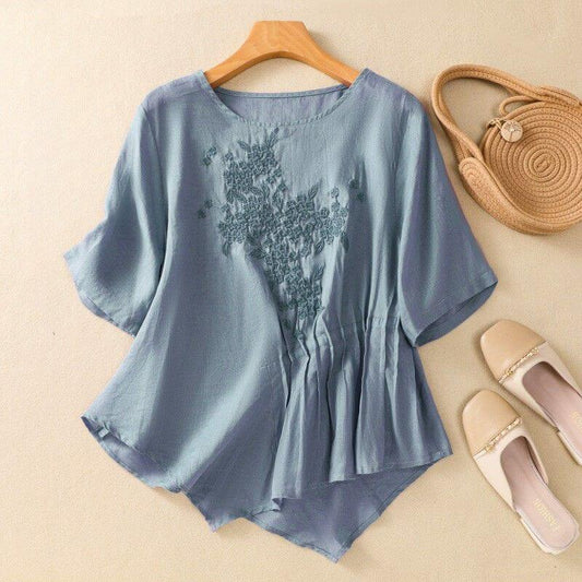 Classic Cotton Blend Women's Top - VibreMode