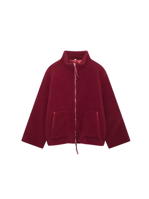Oversized Sherpa Fleece Jacket Ultra Soft For Cold Weather