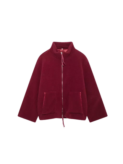Oversized Sherpa Fleece Jacket Ultra Soft For Cold Weather