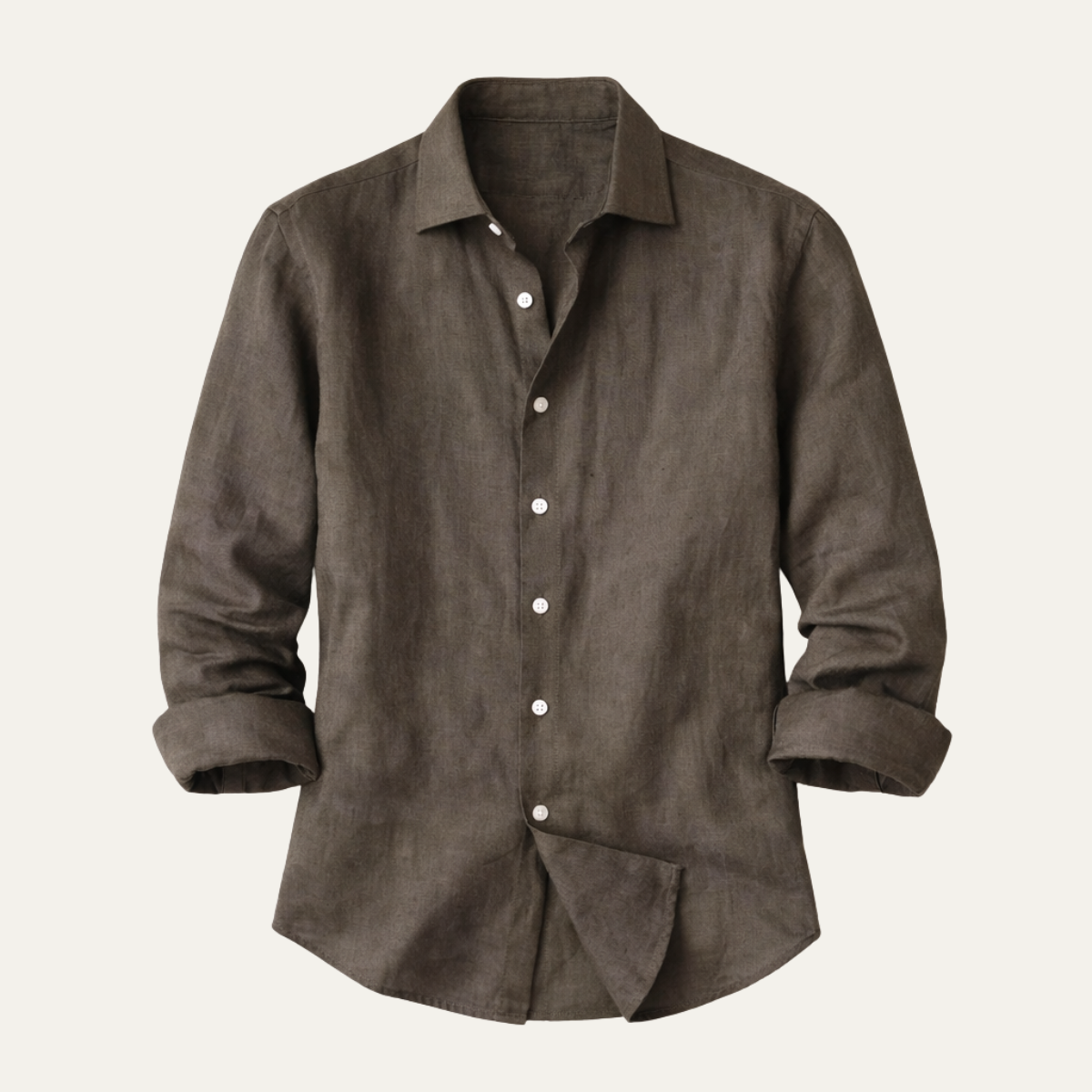 Men's Casual Business Shirt Cotton White - VibreMode