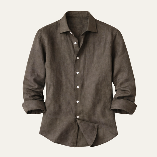 Men's Casual Business Shirt Cotton White - VibreMode
