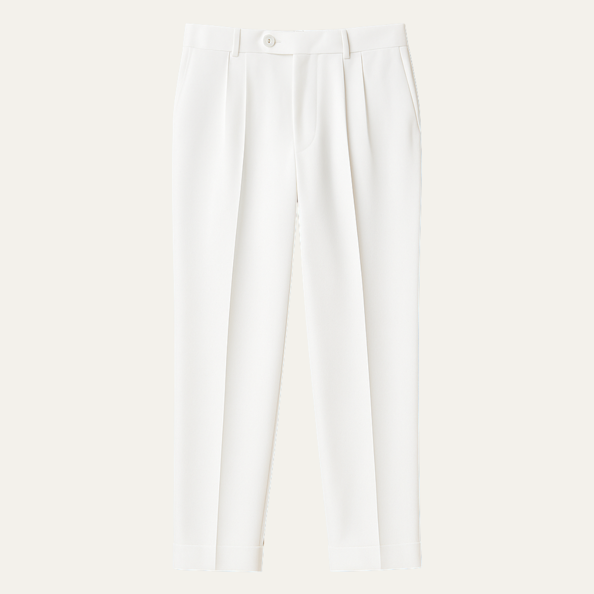 Men's Pleated Dress Pants Straight Leg Cotton Black - VibreMode