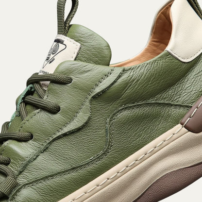 Men's Leather Sneakers Modern Casual Brown